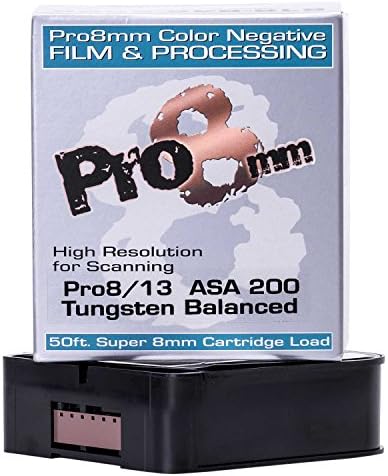 Pro8mm 019962275104 Pro8-13 200T Super 8mm Film Stock with Processing (Color)