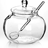 Tipo de paquete: bolsa de burbujas + caja de papel El paquete incluye: 1 tarro de cristal de 250 ml, 1 cuchara.