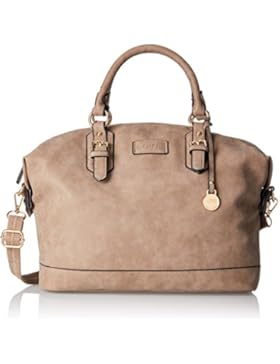 L.Credi Damen Torino Schultertasche, Braun (Taupe), 14x25x33 cm