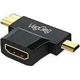 VegGieg Mini HDMI/Micro HDMI Erkek to HDMI Dişi D&ouml;n&uuml;şt&uuml;r&uuml;c&uuml; Adapt&ouml;r