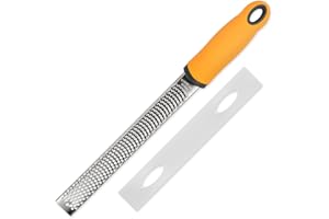 ds. distinctive style Râpe à main en acier inoxydable, zesteur de citron, râpe à main pour aliments, râpe à gingembre pour la cuisine, outil de micro-zeste pour l'ail, la muscade, le chocolat, etc.