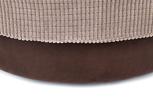 Dino Swivel Chair in Brown and Beige