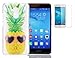 Produktbild Huawei Honor 5c/Honor 7 Lite/Huawei GT3(2016) Neu Design Hülle mit Panzerglas,ISENPENK Ultra Slim Silikon Soft TPU Cool Modisch Pattern Case,Schöne Einfache Outdoor Crystal Clear Transparent Wasserdicht Shockproof Anti Slip Stoßfest Protection Durchsichtig Handyhülle,Thin Silicon Cover Bumper Schutzhülle Tasche für Huawei Honor 5c/Honor 7 Lite/Huawei GT3(2016)5.2Zoll[Ananas]+Panzerglas/Schutzglas/Displayschutzfolie