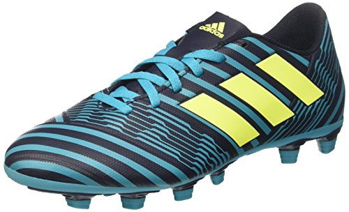 adidas Nemeziz 17.4 FxG, Zapatillas de Fútbol para Hombre, (Legend Ink/Solar Yellow/Energy Blue), 46 EU