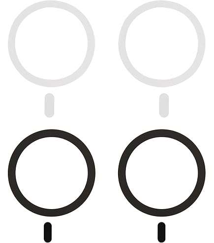 4x Magnet Ring Aufkleber - Universal Adapter Für Kabelloses Laden
