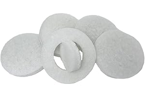 OLI-NATURA Super-Pads für Exzenterschleifer (5 Stk) - zum Auspolieren & Einmassieren von Ölen - Farbe: weiß