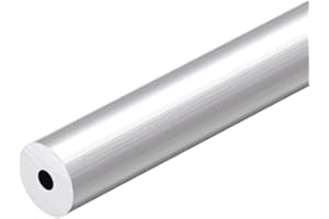 sourcing map Tube rond en aluminium 6063, 30cm de Longueur 19mm OD 5.2mm ID Tube aluminium droit sans soudure