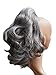 New Style Sweet Short Curly Pony Tail Hair Extension (Claw Grip) (Salt And Pepper Mix)