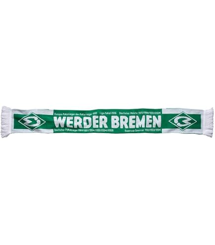 SV Werder Bremen Fahne, 180x120 Cm – Grüne Raute Auf Weißem Grund