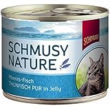 Schmusy | Nature Meeresfisch Thunfisch Pur in Jelly | 12 x 185 g