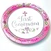 Produktbild Karte 18 Einweg Papier und Party Abendessen Teller Mädchen 1st Holy Communion Tisch-Set Dekorationen