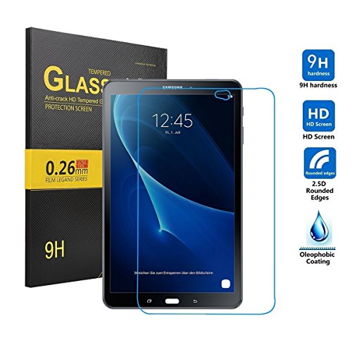 IVSO Samsung Galaxy Tab A 10.1 S Pen Displayschutz, 9H Hardness aus, Klar Anti-Kratz, Glas Folie Schutzfolie Glas Panzerfolie Displayschutzfolie für Samsung Galaxy Tab A 10.1 S Pen P580 / P585, (1 Packungen x) - 2