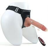 LOVEX&reg; Erkek &amp; Kadın Sex Oyuncakları 22.7 cm Kablosuz Uzaktan Kumandalı Vibrat&ouml;r Seks Oyuncağı Belden Bağlamalı Ger&ccedil;ek&ccedil;i Peni