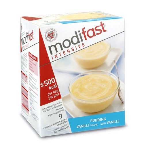 Preisvergleich Produktbild Modifast Intensive Pudding Vanille 9 Stck. (Vanille Pudding)
