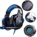 Produktbild Over-Ear Headset mit Mikrofon Futurepast DJ Kopfhörer Gaming Headset Audio Stereo mit LED für PC PS4 Xbox ONE Tablet, Smartphone.