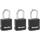 Master Lock M115XTRILF Magnum Ağır Hizmet Tipi Anahtarlı Dış Mekan Asma Kilit, 3'l&uuml; Paket Anahtarlı-Aynı