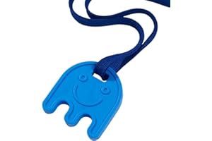 Sensory Direct Chewbuddy Ghost & Lanyard - Pack of 1, Sensory Toy for a Fidget, Chew or Teething Aid | for Kids, Adults, Autism, ADHD, ASD, SPD, Oral Motor or Anxiety Needs | Blue