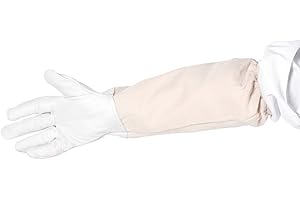 Zerodis Apicole Costume Équipement de Protection Professionnel Anti Abeille avec Longs et Capuchon en Voile pour Apiculture Apiculteur - Blanc (XXL)