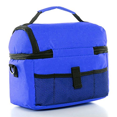 zooron Multifunktional Langlebige doppelte Dicke Ice Pack 600D Oxford Wasserdicht Isolierter 8L Großer wiederverwendbar Kühler Fresh Lunchpaket Frozen oder Warm Handtasche Tragetasche für Outdoor Arbeit, Reisen, Picknick, Camping, Wandern - 2