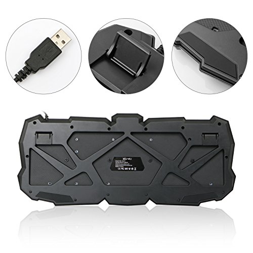 aLLreLi-K617-Clavier-Gaming-USB-Rtroclair-LED-3-Couleur-FR-Layout-Azerty