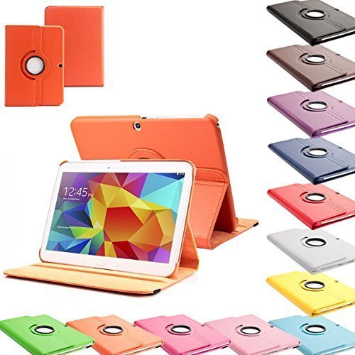 SVS-Trade 360   Tab4 10 1 Standtasche f  r SAMSUNG GALAXY TAB 4 10 1 SM-T530   T531   T535 H  lle Schutz Etui Tasche Cover  Orange 