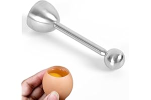 WLVINSON Abridor de Huevos,Cortador de Cáscara Cortador de Cáscara Acero Inoxidable,Egg Breaker,Cocidos Abridor de Huevos,Topper de Huevo para Abrir Huevos Fácil y Rápidamente para Huevos Hervidos Duros
