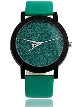 Sunnywill Frauen Mädchen Damen Schöne Mode Design Minimalistische Uhren PU Leder Armbanduhr für Weibliche