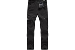 ‎DONHOBO donhobo Damen Outdoorhose Wanderhose wasserdichte Softshellhose Winddicht Warm Fleece Gefüttert Herbst Winter Trekkinghose Funktionshose