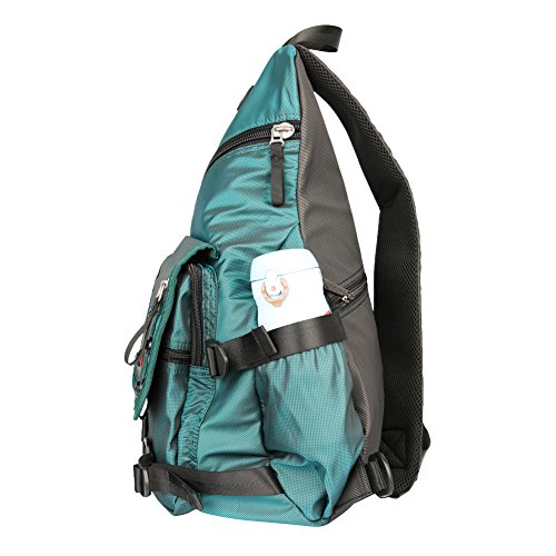 innturt Großer Sling Bag Laptop Rucksack Cross Body Messenger Bag Schulter Reise Rucksack blau seeblau X-Large - 3