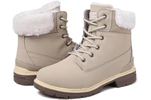 Winterstiefel Damen Gefüttert Winterschuhe Wasserdicht Schneestiefel Warme Winter Boots Kurzschaft Stiefeletten Outdoor Rutschfeste Wanderschuhe Wanderstiefel