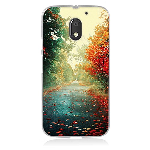 Funda Motorola Moto E3  Funda Motorola Moto E 3rd Gen - Fubaoda - Alta Calidad Serie hermosa y rom  ntica del paisaje  Gel de Silicona TPU  Fina  Flexible  Resistente a los ara  azos en su parte trasera  Amortigua los golpes  funda protectora anti-golpes para Motorola Moto E3   E 3rd Gen