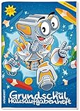 Hausaufgabenheft Grundschule: Das Grundschul-Hausaufgabenheft 2019/2020 A5 [Robert Roboter] + Lerntipps, spannendes Wissen, Lern- und Denkspiele! by 