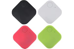 Riloer 4 st Mini-spårare, universell smart tagg, Bluetooth 4.0-spårare, lokalisering i realtid, för telefon, plånbok, nyckel, barn, husdjur och mer