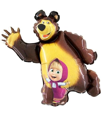 Bambola Morbida Pigotta Decar – Somiglia A Masha (Mascia) E Orso, Peluche Neonato 12 Mesi - Foto 2