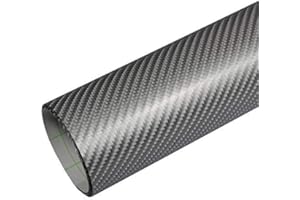 ‎RAPID TECK Rapid Teck® 5,26€/m Premium 4D Carbon Silber Grau 50cm x 1,52m - Blasenfrei mit Luftkanälen - Auto Folierung - Car Wrapping Folie - Schwarze Folie Auto