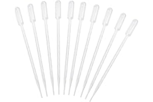 ANZESER 10ml en plastique pipette graduée Dropper Transparent for Laboratory Experiment 295mm Longueur 10 pièces