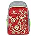 Lutyens Polyester Red Grey School Bag(21Litre)(Lutyens_268) RS.279.00