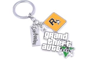 FEIDIAO Grand Theft Auto 5GTA5 keychain Grand Theft Auto 5 keyring For Fans Xbox PC Rockstar Key Ring Holder