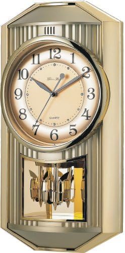 New Haven 6209ARMKS 19 by 10 by 4-Inch Melodies in Motion Pendulum Clock by New Haven
