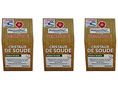 Maison Net Cristaux de Soude 500 g - Lot de 3