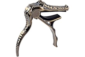 MILISTEN Kapodaster Metallkapo Clip- on Tuner Klassischer Gitarrenkapo Bass Tuner E-gitarre Capo Tune Clamp Key Trigger Capo Gitarrenklemme Elektrische Gitarre Tuner Bass Capo Abzug Ballade