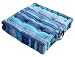 Produktbild Homescapes Kissen Stuhlkissen Sitzkissen Morocco 40 x 40 cm in Streifen-Design aus 100% reiner Baumwolle mit Polyesterfüllung in blau