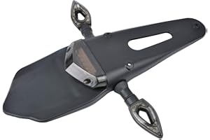 KATUR Motorcycle Rear Fender LED Brake Red Tail Light Lamp with Turn Signal Indicator Blinker Lights for Off-road Motorbike Motocross Dirt Bike (Red Lens)