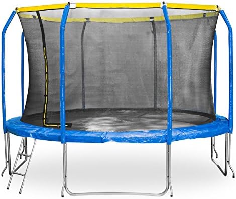 Trampoline &amp; Internal Safety Net Enclosure Ladder PVC Foam Padding 8ft 10ft 12ft