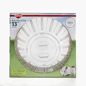 Kaytee Run-About Mega 13-Inch Exercise Ball, Clear