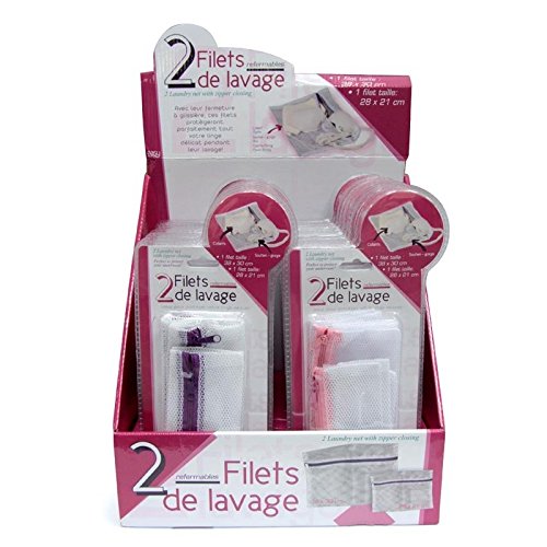 Preisvergleich Produktbild Wäschenetze für feine Wäsche, wiederverschließbar, 2er-Pack