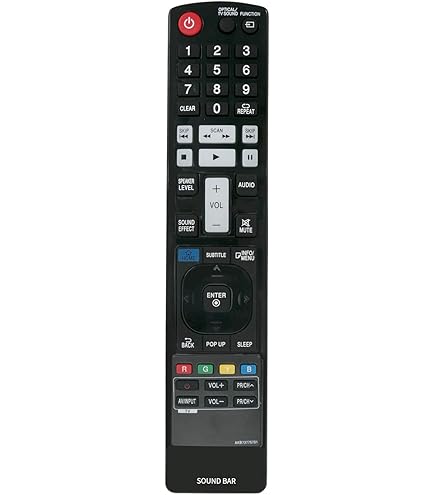 ALLIMITY AKB73575401 Sub AKB73575421 Télécommande Remplacée Pour LG Sound Bar NB2520A NB3520A