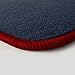 Produktbild Eight Tec Handelsagentur V312ET_21271 Passgenaue Velours-Fußmatten Dunkelblau und Rand in Rot - Fahrzeugtyp in der Artikelbeschreibung beachten!