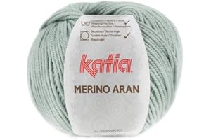 Lanas Katia Merino Aran Ovillo de Color verdemar Cod. 91