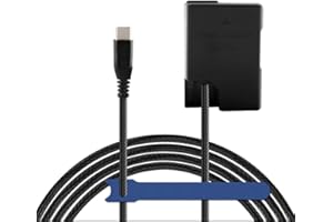 Camaisa EP-5A DC-Koppler PD-Geflechtkabel zu EN-EL14 EL14A Dummy-Akku für Nikon D3100 D3200 D3300 D3400 D3500 D5100 D5200 D5300 D5500 D5600 DF P7100 P7000 P7700 P7800 Kameras